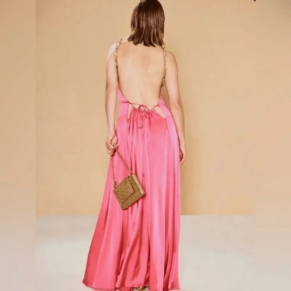CULT GAIA  Althea Silk Blend Gown Large - Picture 5 of 10